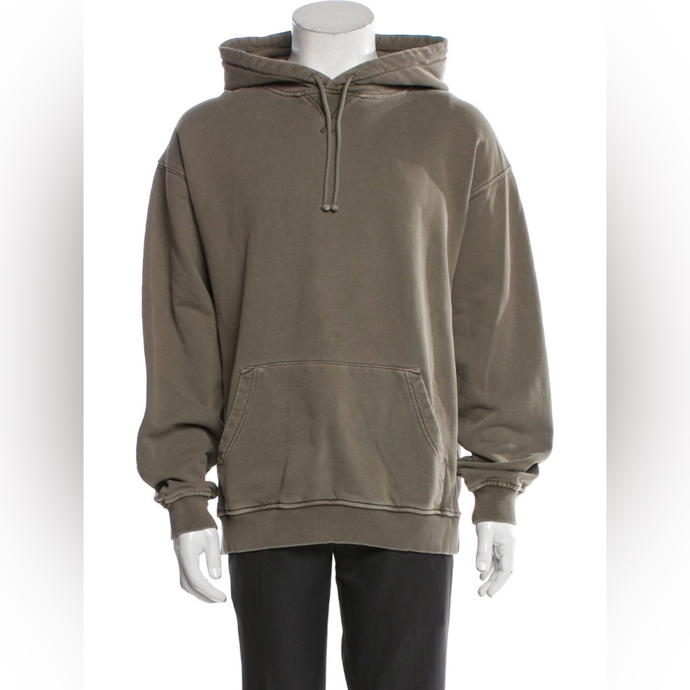 Kith Crew Neck Long Sleeve Relaxed Fit Hoodie Green Grey Streetwear XL